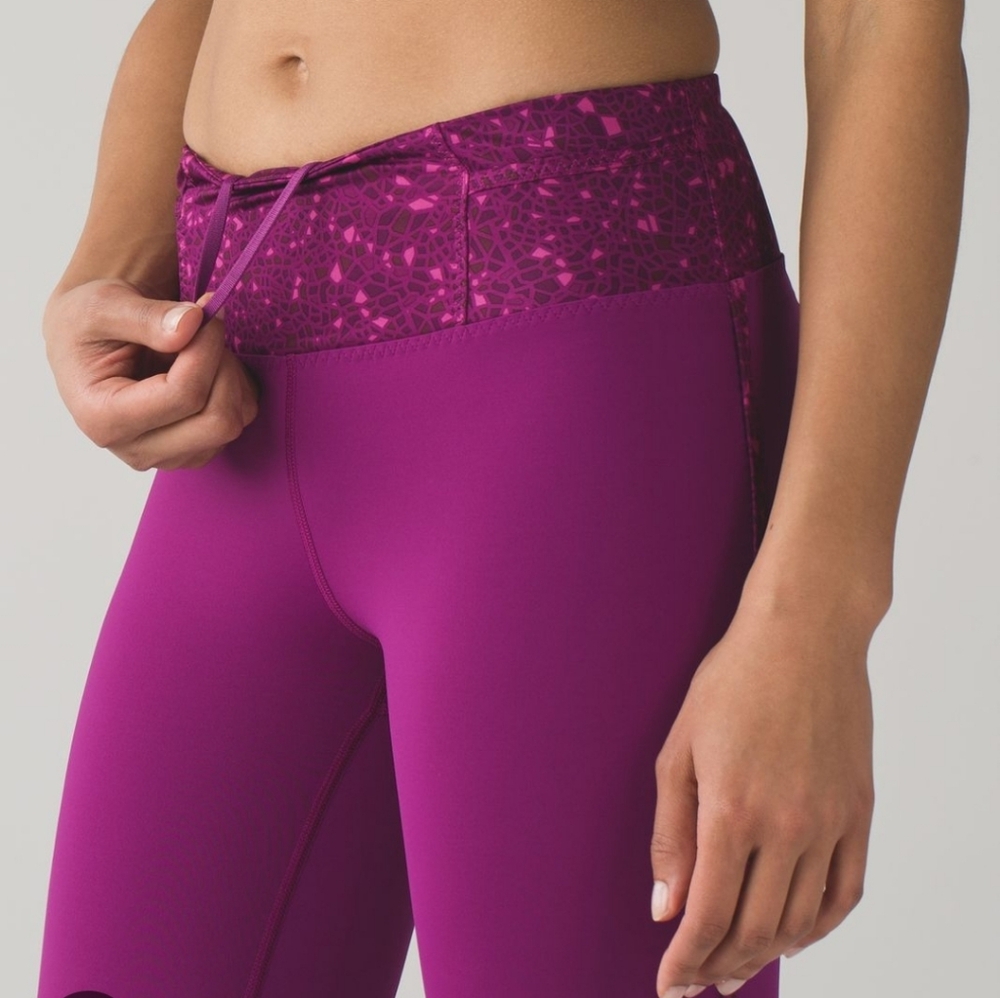 Lululemon Real Quick Leggings Regal Plum Size 4 - Picture 2 of 9